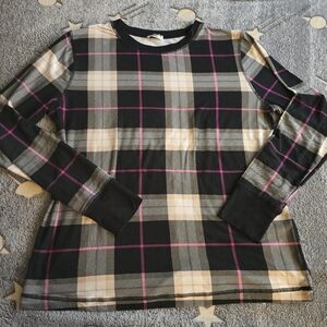 Plaid Kids Shirt - Black, Gray, and Pink